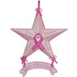 Set of Six Pink Resin Hanging Figurine Ornaments