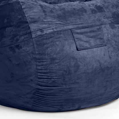 Classic Cozy Royal Blue Bean Bag Chair