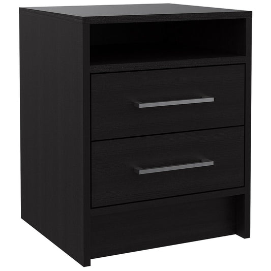 20" Wood Two Drawer Nightstand