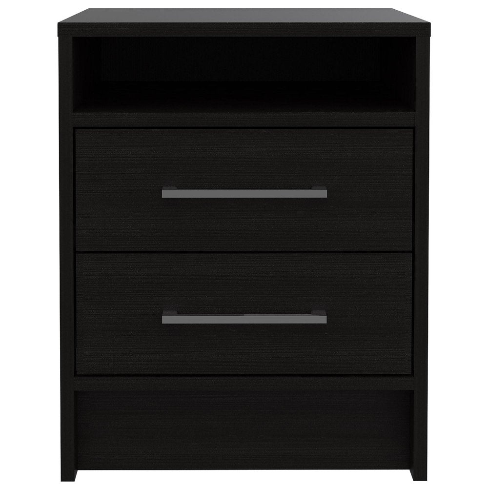 20" Wood Two Drawer Nightstand
