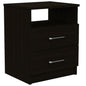 20" Wood Two Drawer Nightstand