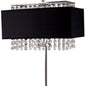 28" Silver Bedside Lamp With Shade