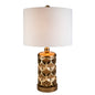 Magestic Brown and Gold Geo Table Lamp