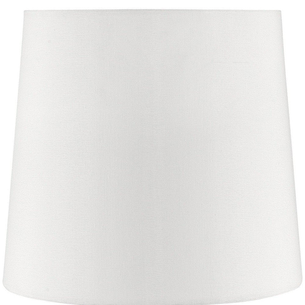 17" Pink Metal Bedside Table Lamp With White Shade