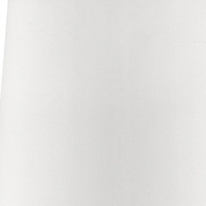 17" Blue Metal Bedside Table Lamp With White Shade