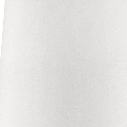 17" Blue Metal Bedside Table Lamp With White Shade