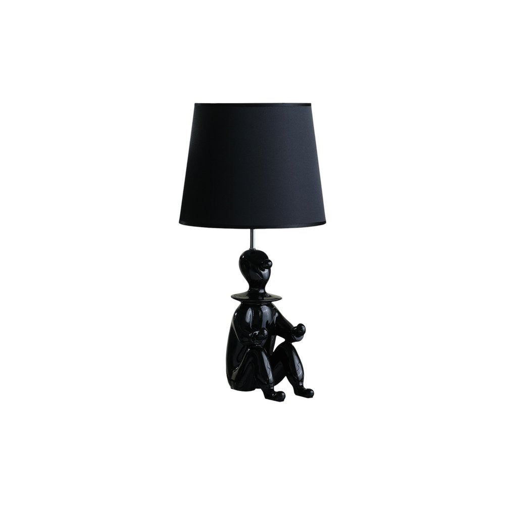 21” Black Sculptural Clown Phone Holder Desk Lamp