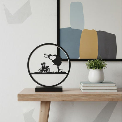 13" Black Bedside Led Table Lamp