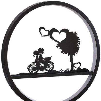 13" Black Bedside Led Table Lamp