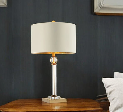 Gold Crystal Accent Desk Lamp