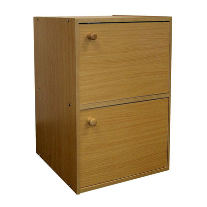 24" Natural Wood Bookcase