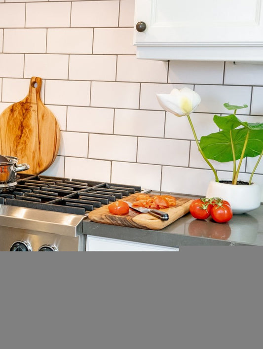 Natural Rounded Rectangle Anti-Bacterial Cutting Board