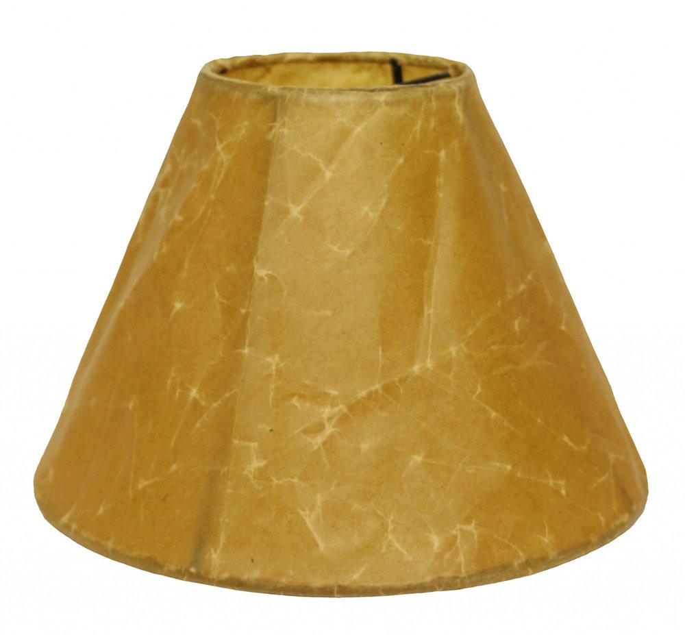 Brown Crinkle Oil Paper Print Empire Lamp Shade