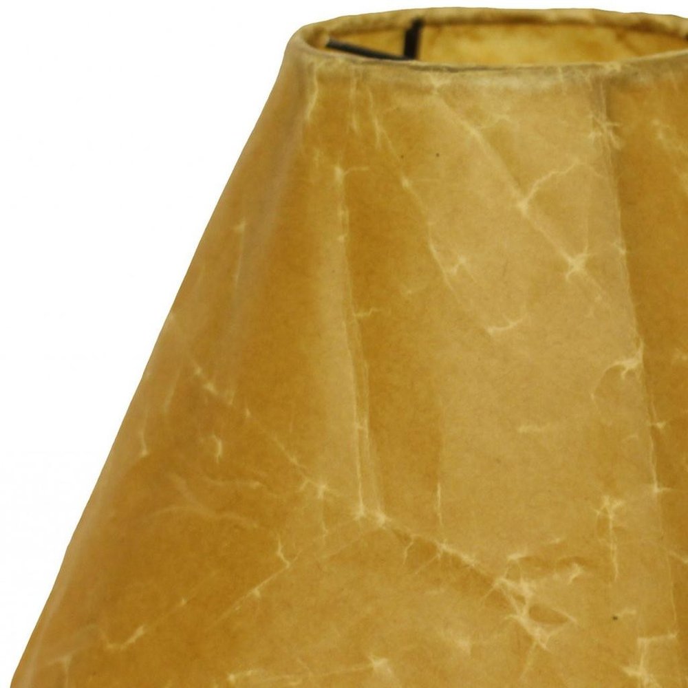 Brown Crinkle Oil Paper Empire Lamp Shade