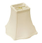 White Monay Shantung Silk Square Lamp Shade