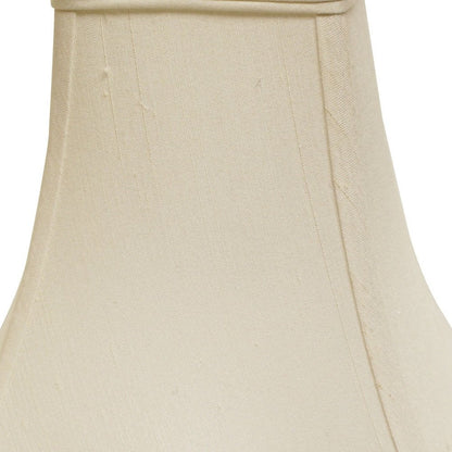 White Monay Shantung Silk Square Lamp Shade