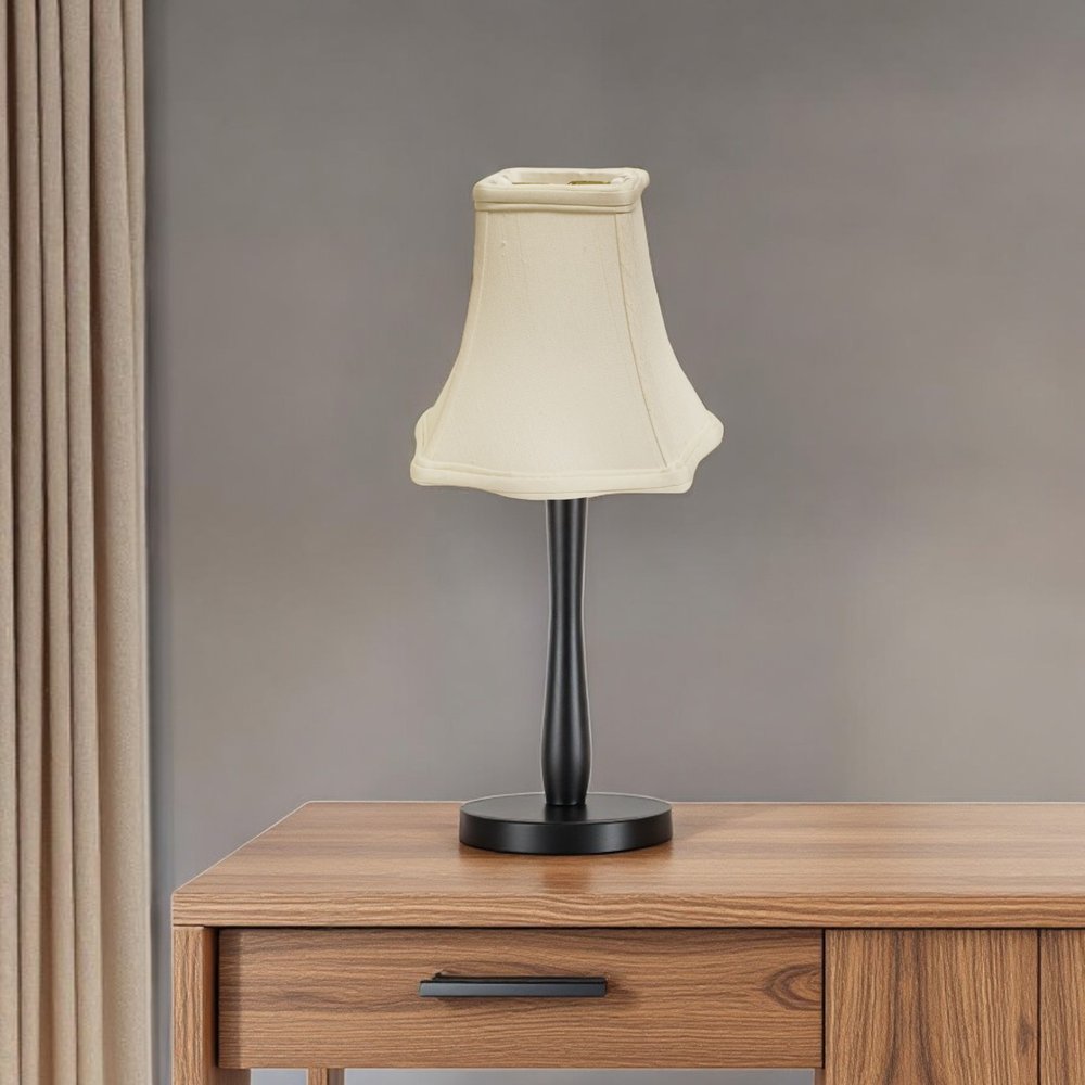 White Monay Shantung Silk Square Lamp Shade