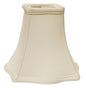White Monay Shantung Silk Square Lamp Shade