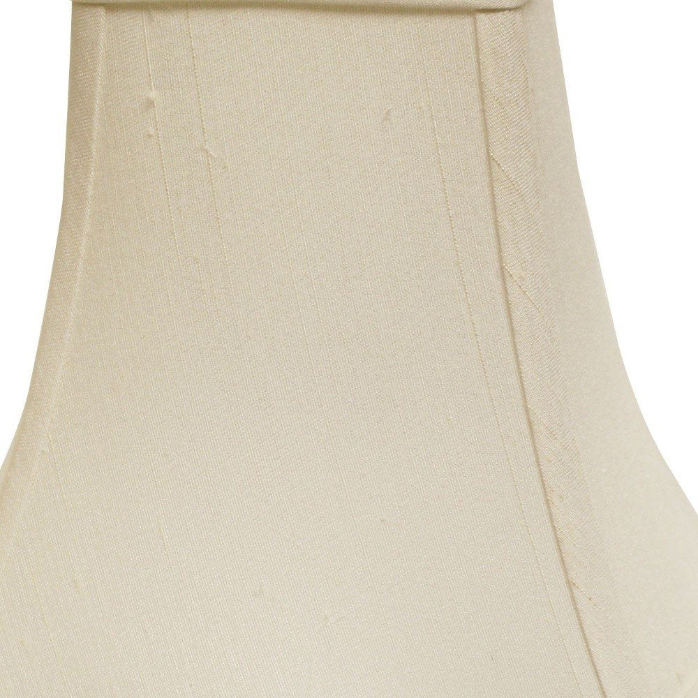 White Monay Shantung Silk Square Lamp Shade