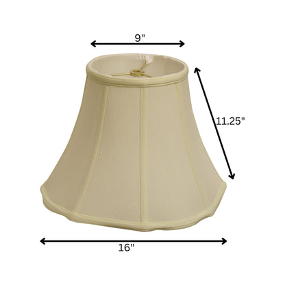 16" Ivory Octagon Monay Shantung Lampshade