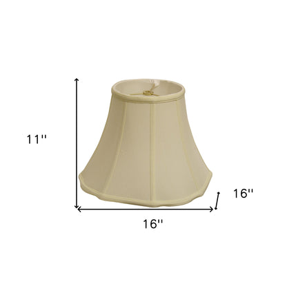 16" Ivory Octagon Monay Shantung Lampshade