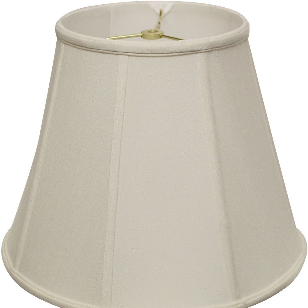 White Monay Shantung Silk Empire Lamp Shade