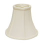 White Monay Shantung Silk Bell Lamp Shade