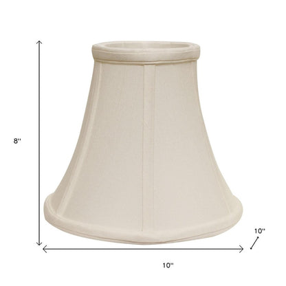 Off White Monay Shantung Silk Bell Lamp Shade