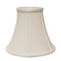 White Monay Shantung Silk Bell Lamp Shade