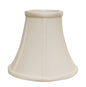 White Monay Shantung Silk Bell Lamp Shade