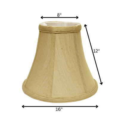 16" Pale Brown Premium Bell No Slub Lampshade
