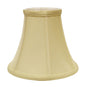 Antiqued White Monay Shantung Silk Bell Lamp Shade