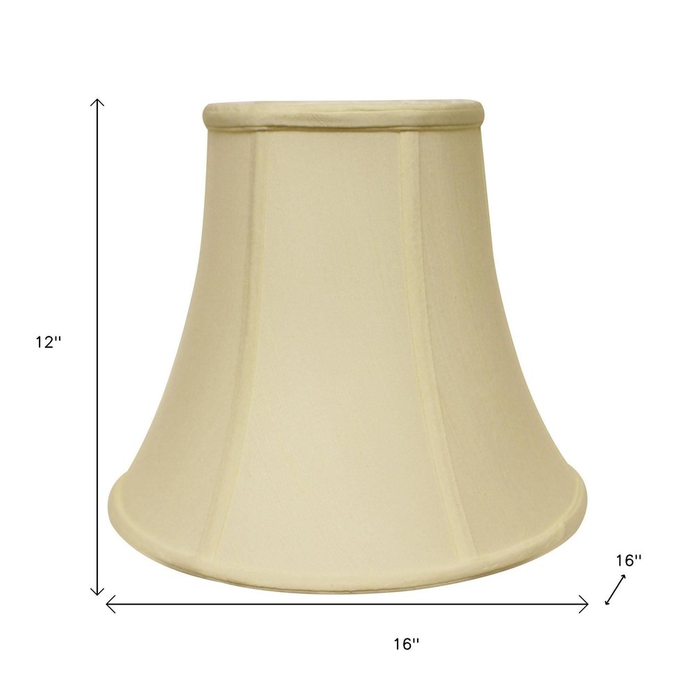 Ivory Monay Shantung Silk Bell Lamp Shade
