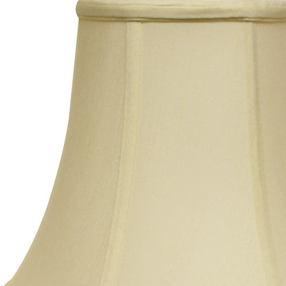 16" Ivory Premium Bell Monay Shantung Lampshade