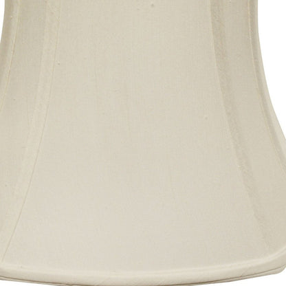 Cream Monay Shantung Silk Oval Lamp Shade