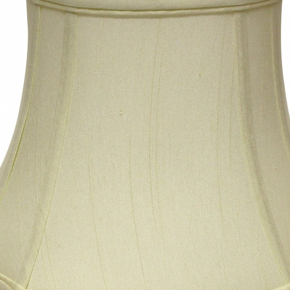 Ivory Monay Shantung Silk Oval Lamp Shade