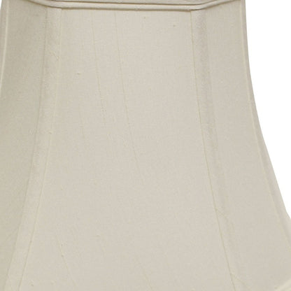 White Monay Shantung Silk Square Lamp Shade