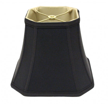 12" Black with Bronze Lining Slanted Square Bell No Slub Lampshade