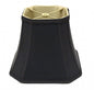 Black No Slub Innsbruck Square Lamp Shade