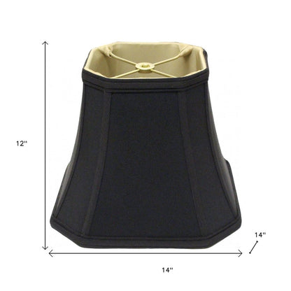 Black No Slub Innsbruck Square Lamp Shade