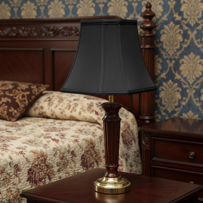 Black No Slub Innsbruck Square Lamp Shade