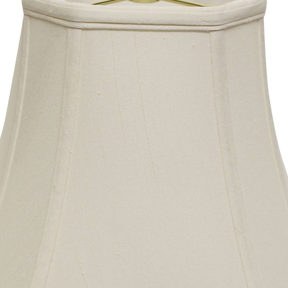 White Monay Shantung Silk Square Lamp Shade