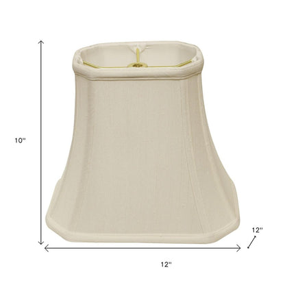 White Monay Shantung Silk Bell Lamp Shade