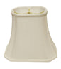 White Monay Shantung Silk Bell Lamp Shade
