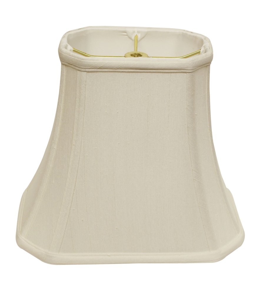 White Monay Shantung Silk Bell Lamp Shade