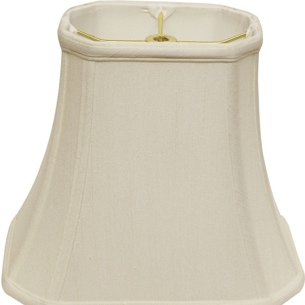 White Monay Shantung Silk Bell Lamp Shade