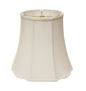 White Monay Shantung Silk Bell Lamp Shade