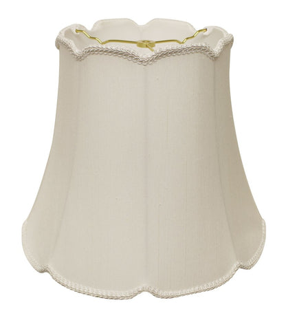 White Monay Shantung Silk Empire Lamp Shade