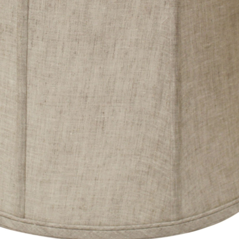 13" Cream Throwback Drum Linen Lampshade