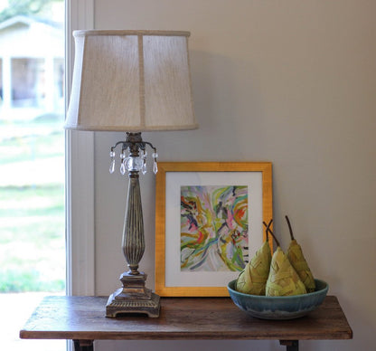 Cream Linen Drum Lamp Shade